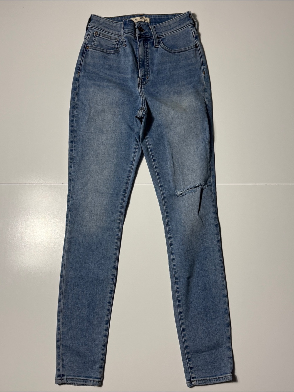 Madewell Curvy Roadtripper Skinny Jeans Women's 26 Tall High Rise Blue Denim